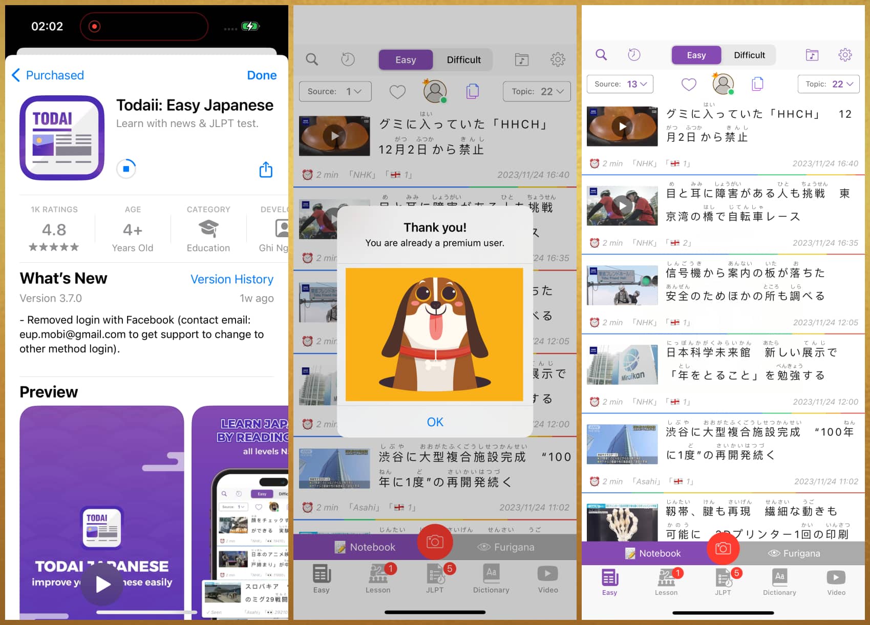 Todai Easy Japanese – Luyện đề thi thử thông minh
